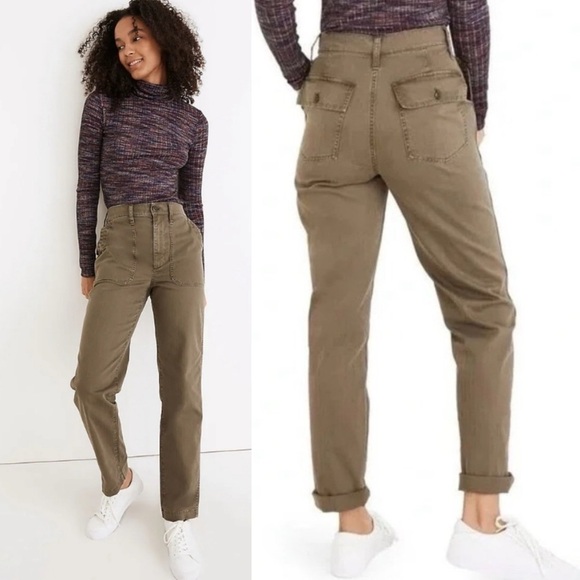 Madewell The Perfect Vintage Straight Workwear Utility Pant size‎ 26 NC368 - Picture 1 of 11